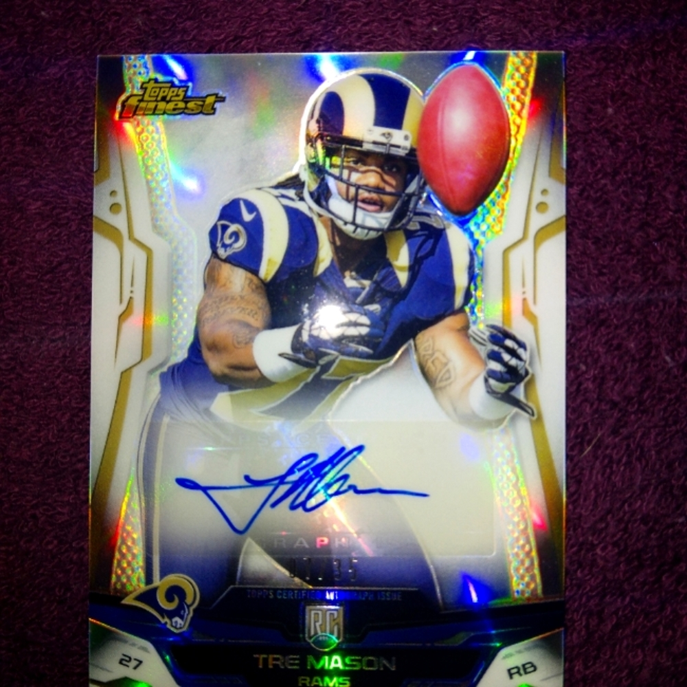2014 TOPPS FINEST TRE MASON RC/AUTO #07/35
